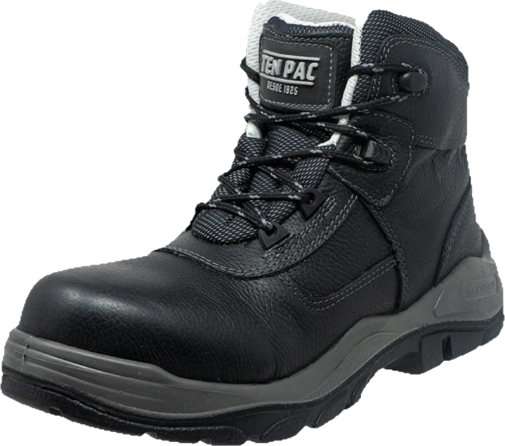 Bota de seguridad dieléctrica Diabetics TP-360 negra de Ten-Pac, horma amplia