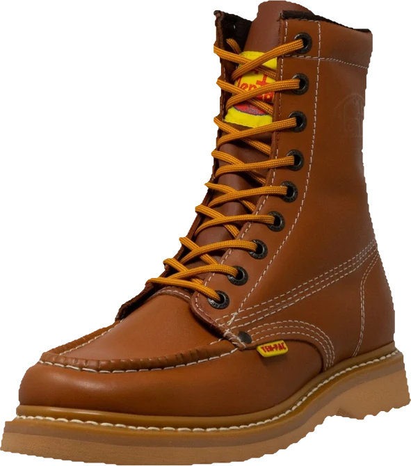 Bota de trabajo Ten-Pac Golden-Tan en piel color miel con suela de doble densidad
