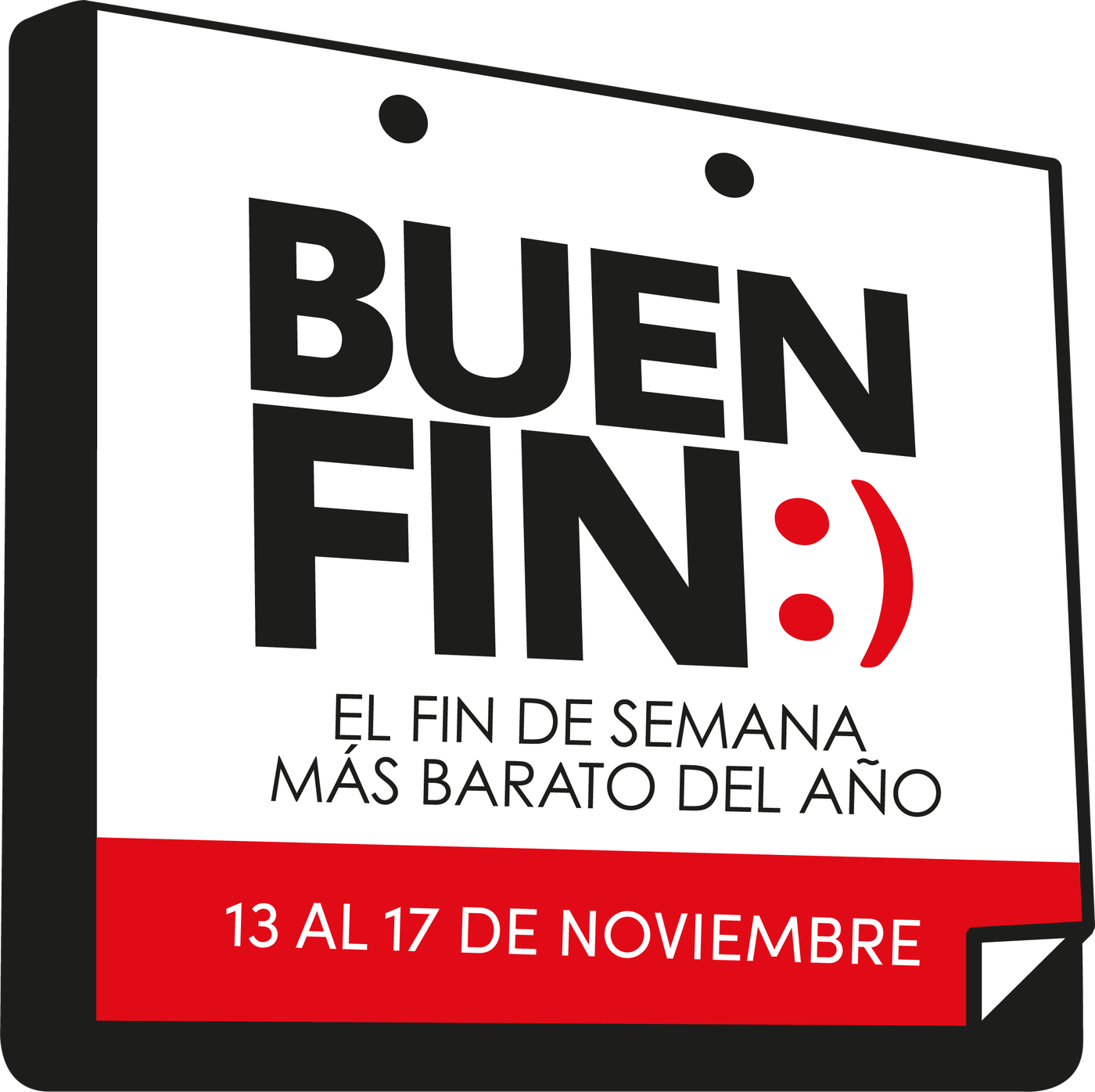 Logo oficial de El Buen Fin 2026, del 13 al 17 de noviembre